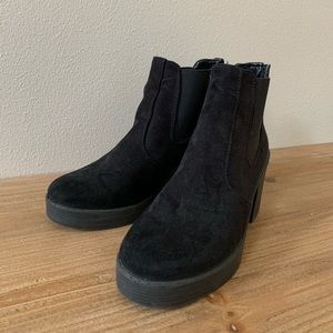 topshop black booties
